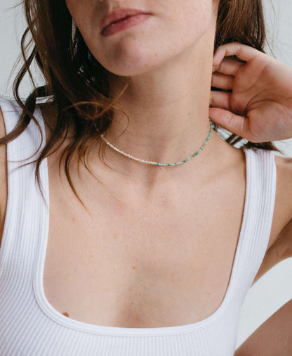 Collier Emmie bi-matière