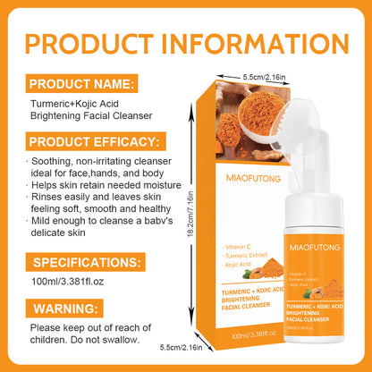 Coffret Nettoyant Curcuma & Savon - Acide Kojique Anti-Points Noirs Éclat Peau