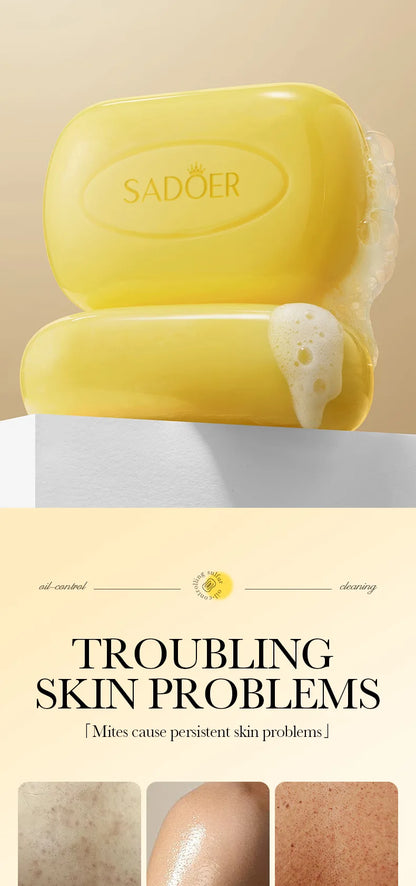 Savon Soufre SADOER Anti-Acariens Visage & Corps - Nettoyant Hydratant Artisanal