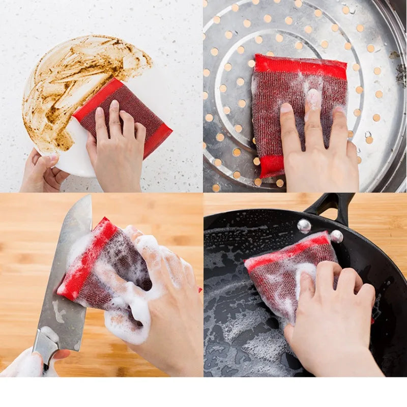 Éponges Nettoyage Acier Inoxydable - Réutilisables