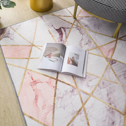 Tapis Géométrique Salon 160x230cm - Luxe Antidérapant