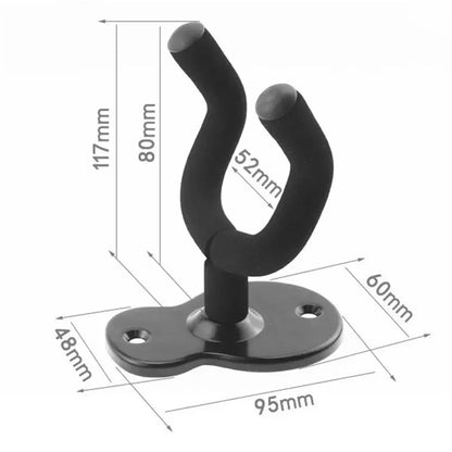 Support Mural Guitare Universel - Crochet Métal Antidérapant