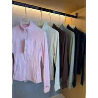 Veste de sport femme à manches longues - jogging & yoga - confort respirant - toutes couleurs disponibles.