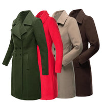 Trench Coat Femme Laine Doublé - Grande Taille
