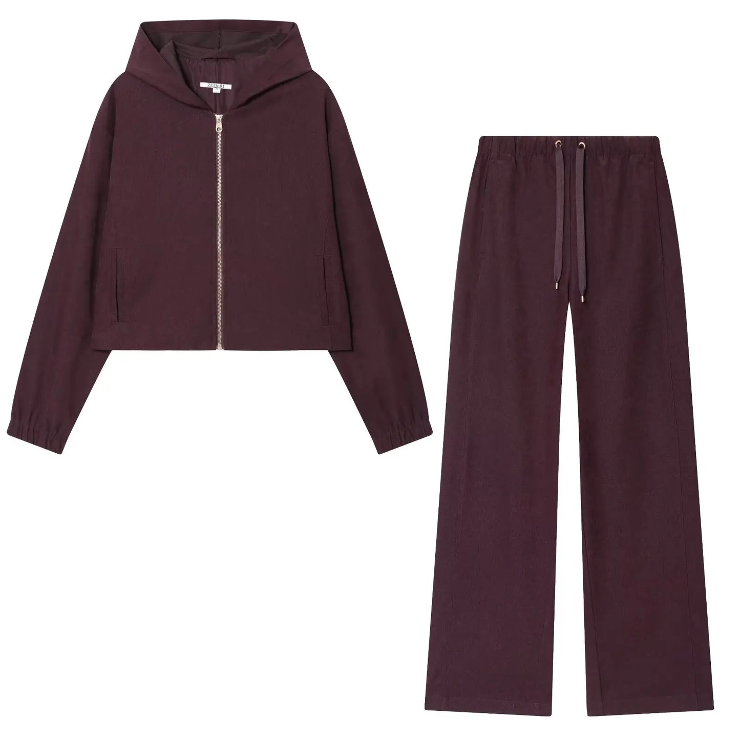 Ensemble Pantalon Femme Veste Aviateur Capuche
