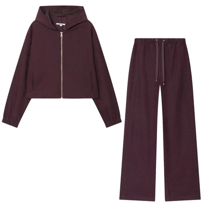 Ensemble Pantalon Femme Veste Aviateur Capuche