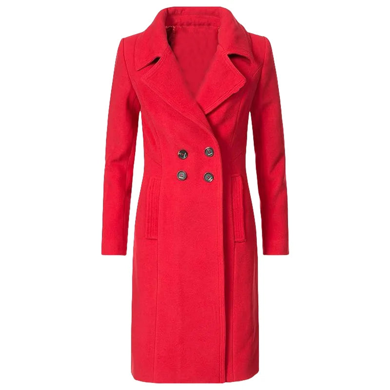 Trench Coat Femme Laine Doublé - Grande Taille