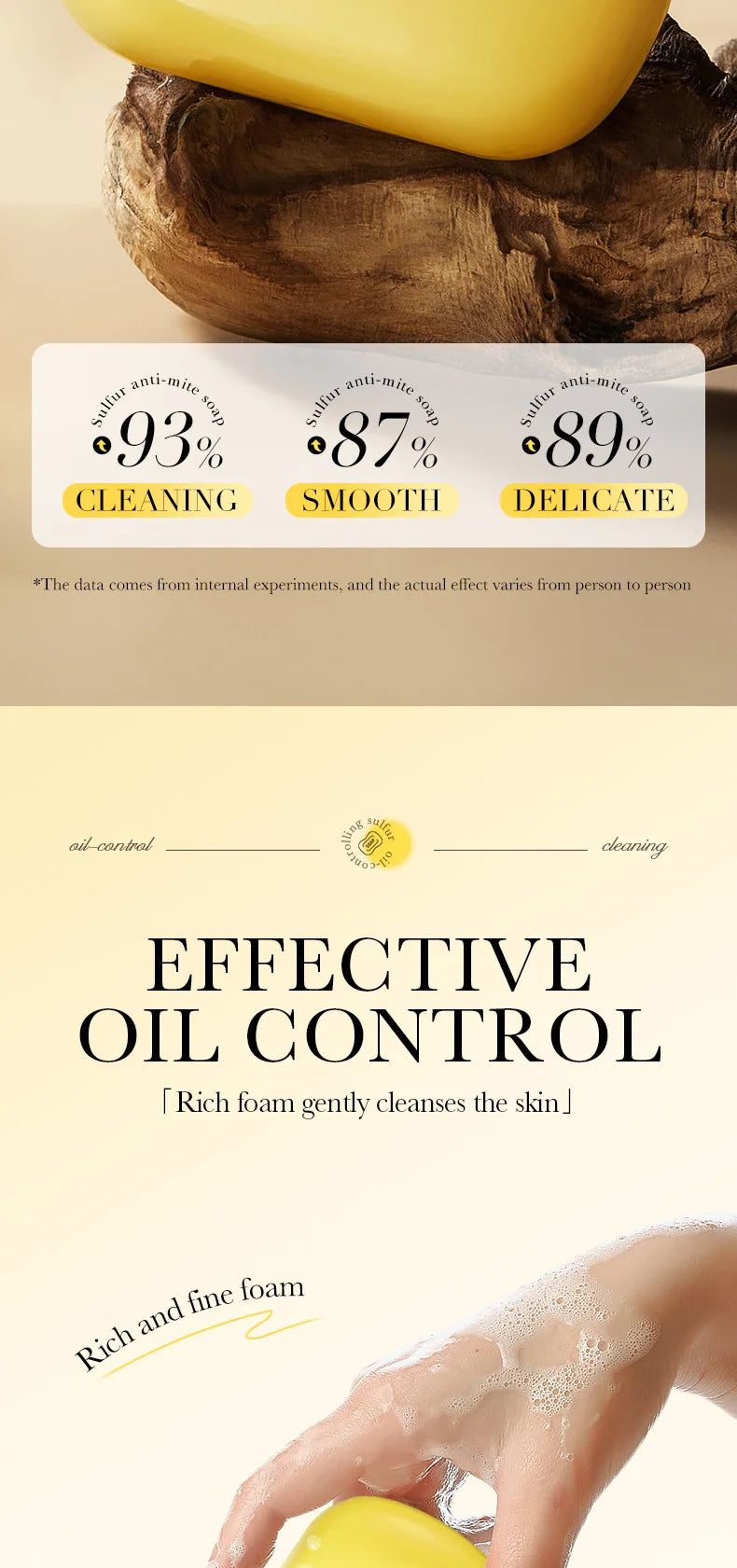 Savon Soufre SADOER Anti-Acariens Visage & Corps - Nettoyant Hydratant Artisanal