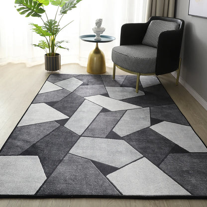 Tapis Géométrique Salon 160x230cm - Luxe Antidérapant