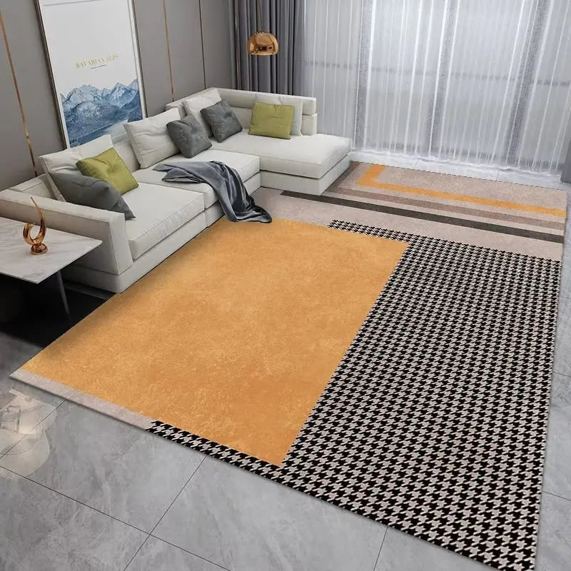 Tapis Géométrique Salon 160x230cm - Luxe Antidérapant