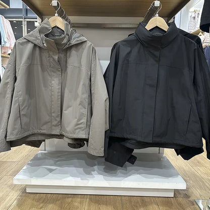 Veste Coupe-Vent Col Montant Femme