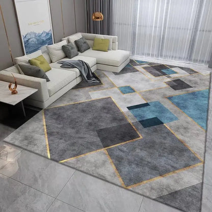 Tapis Géométrique Salon 160x230cm - Luxe Antidérapant
