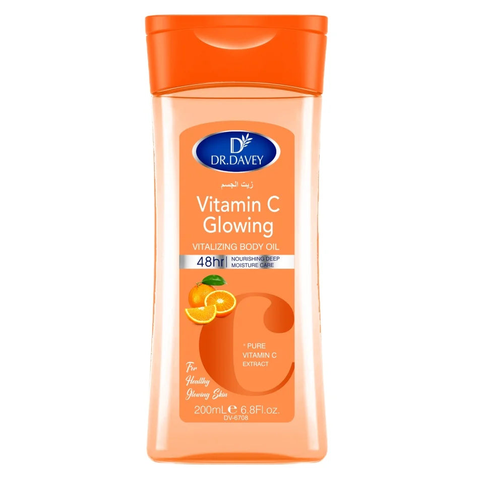 Huile Corps DR.DAVEY Vitamine C - Massage Hydratant Soin Essentiel Corps