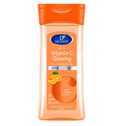 Huile Corps DR.DAVEY Vitamine C - Massage Hydratant Soin Essentiel Corps