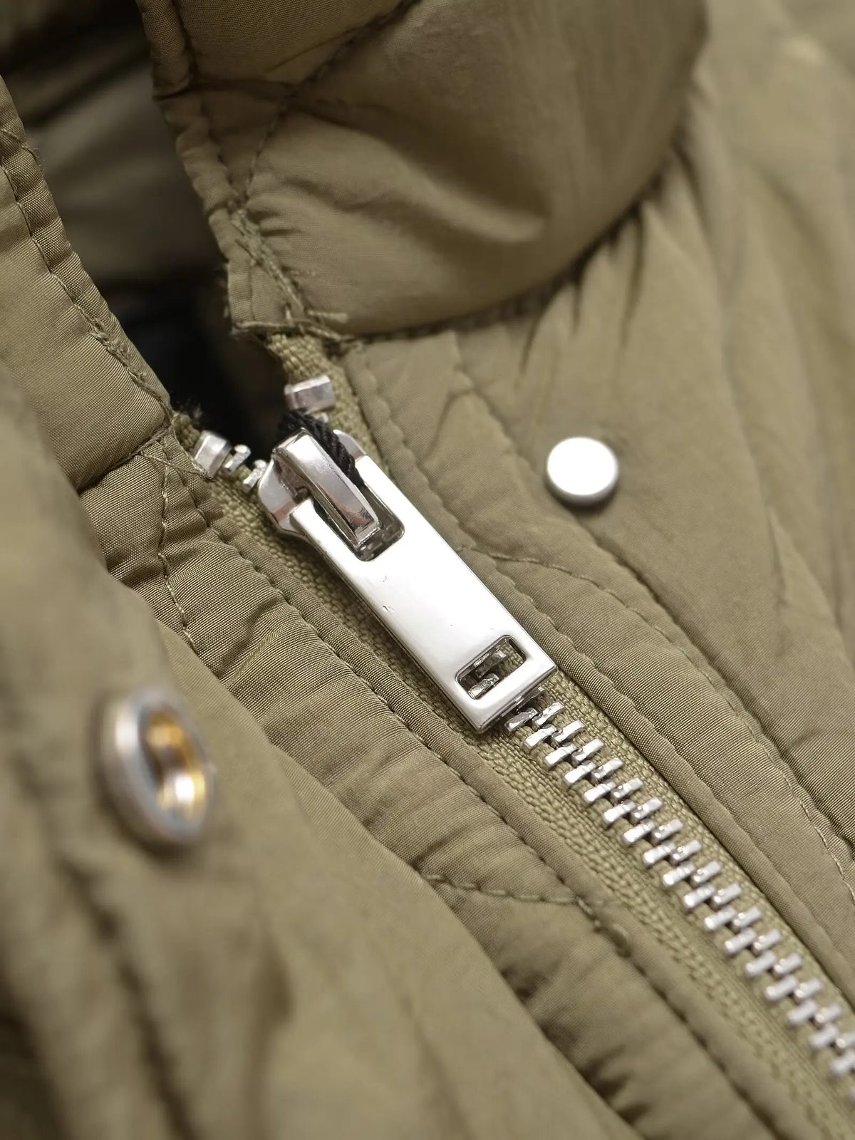 Veste Hiver Femme Col Montant Coton - Style Européen Ample Cordon Zippée