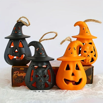 Lampe LED Halloween Citrouille Tête de Mort - Veilleuse Enfant