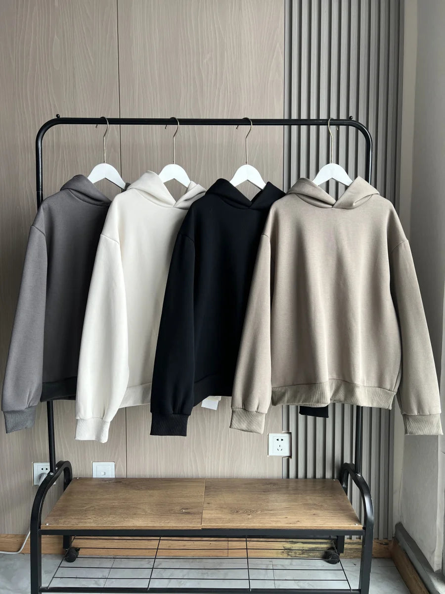 Ensemble Jogging Femme Automne Hiver 2025 - Sweat Capuche & Pantalon Ample Multi-Couleurs