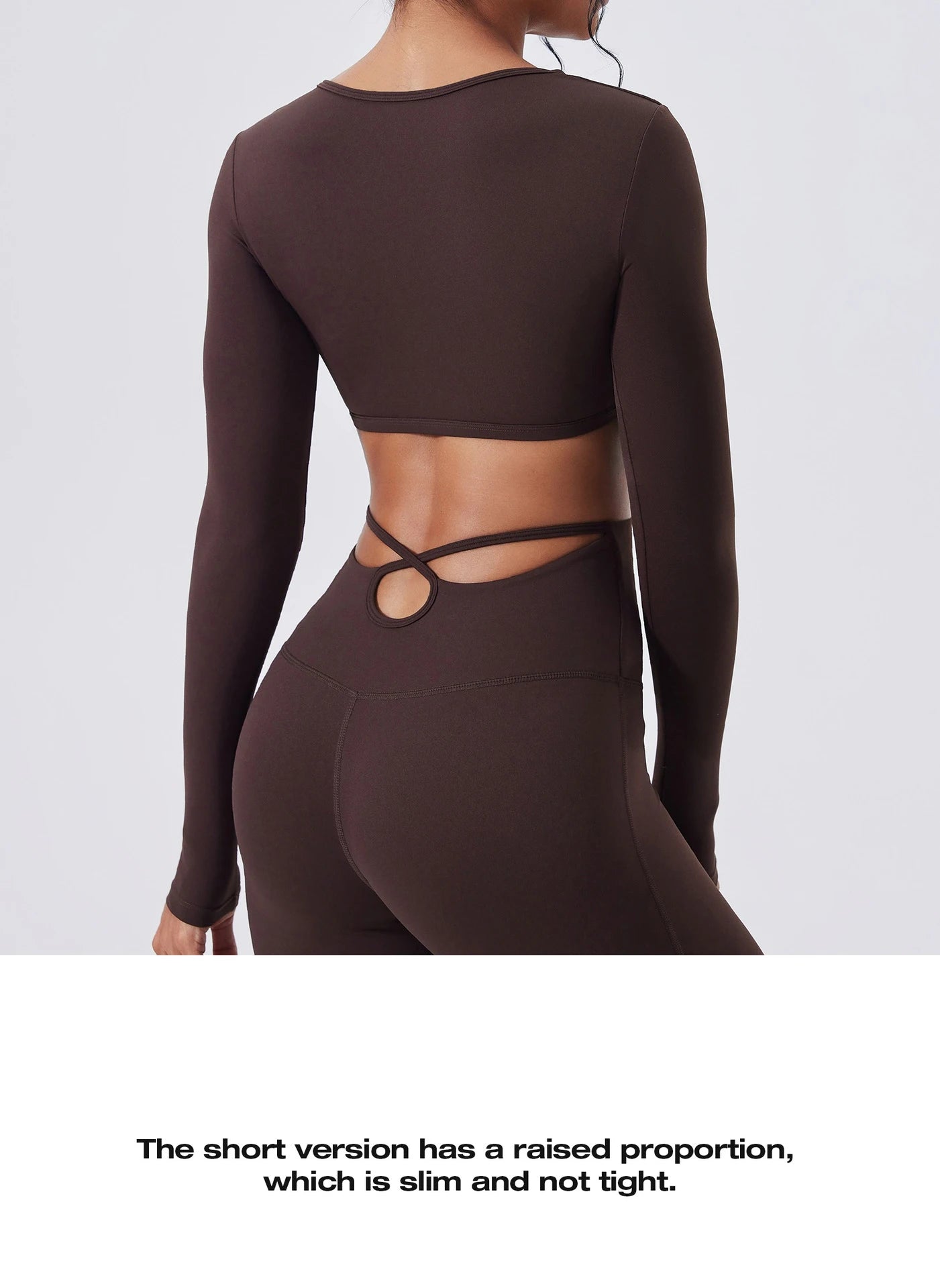 Ensemble Yoga Femme 2 Pièces - Tenue Sport Gym Leggings Manches Longues