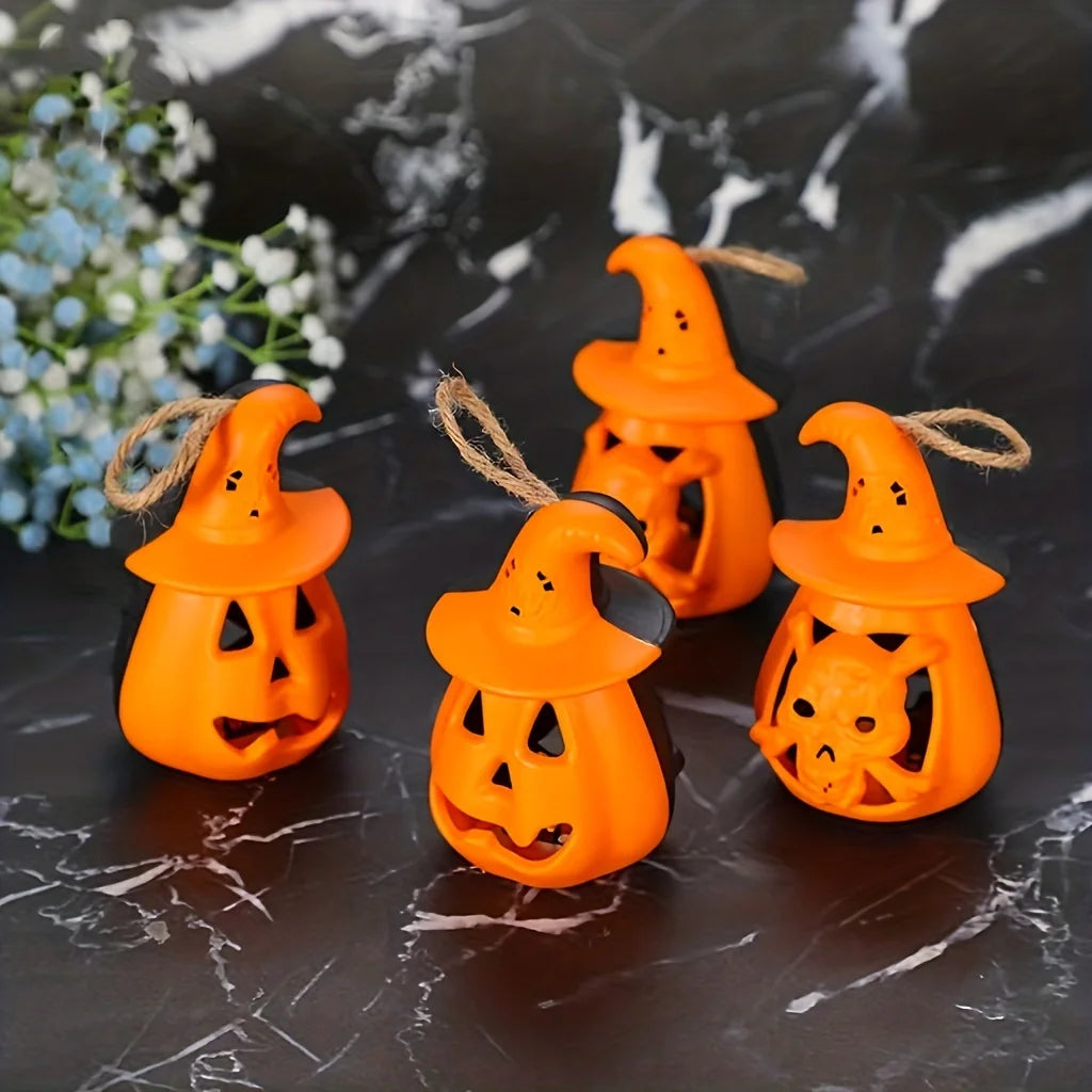 Lampe LED Halloween Citrouille Tête de Mort - Veilleuse Enfant
