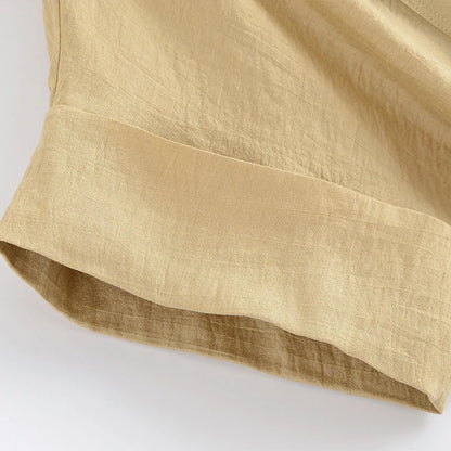 Ensemble Femme 2 Pièces Willshela - Chemise Zippée & Pantalon Taille Haute Vintage Chic