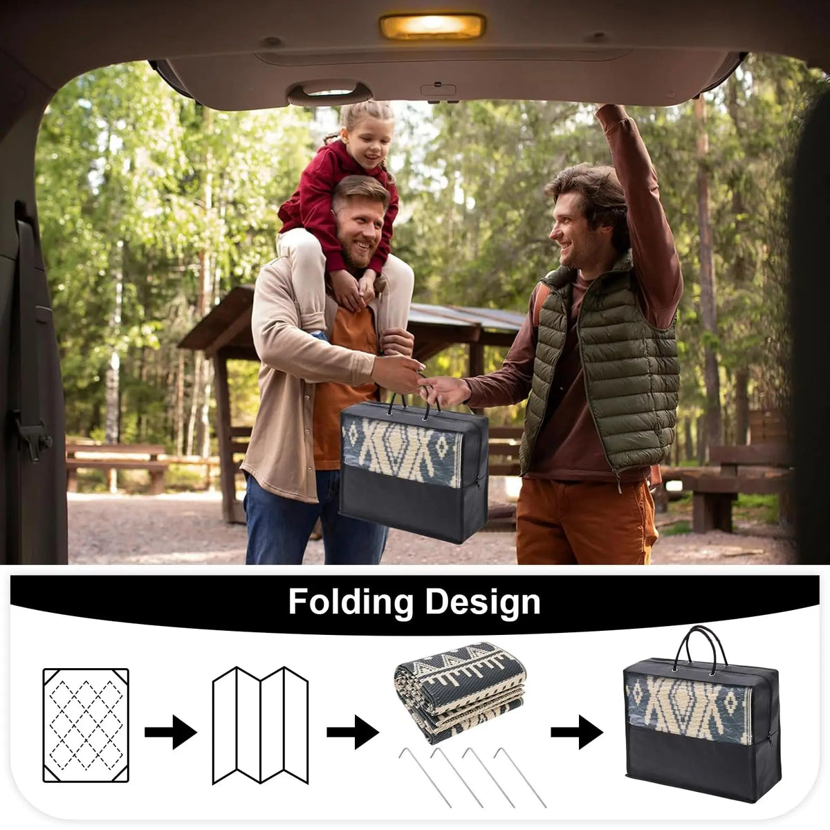 Tapis Extérieur Réversible Plastique - Patio Camping