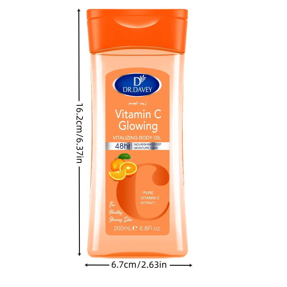 Huile Corps DR.DAVEY Vitamine C - Massage Hydratant Soin Essentiel Corps