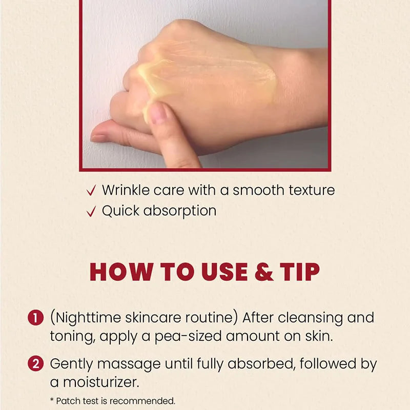 Sérum Visage Rétinol Coréen - Anti-Rides