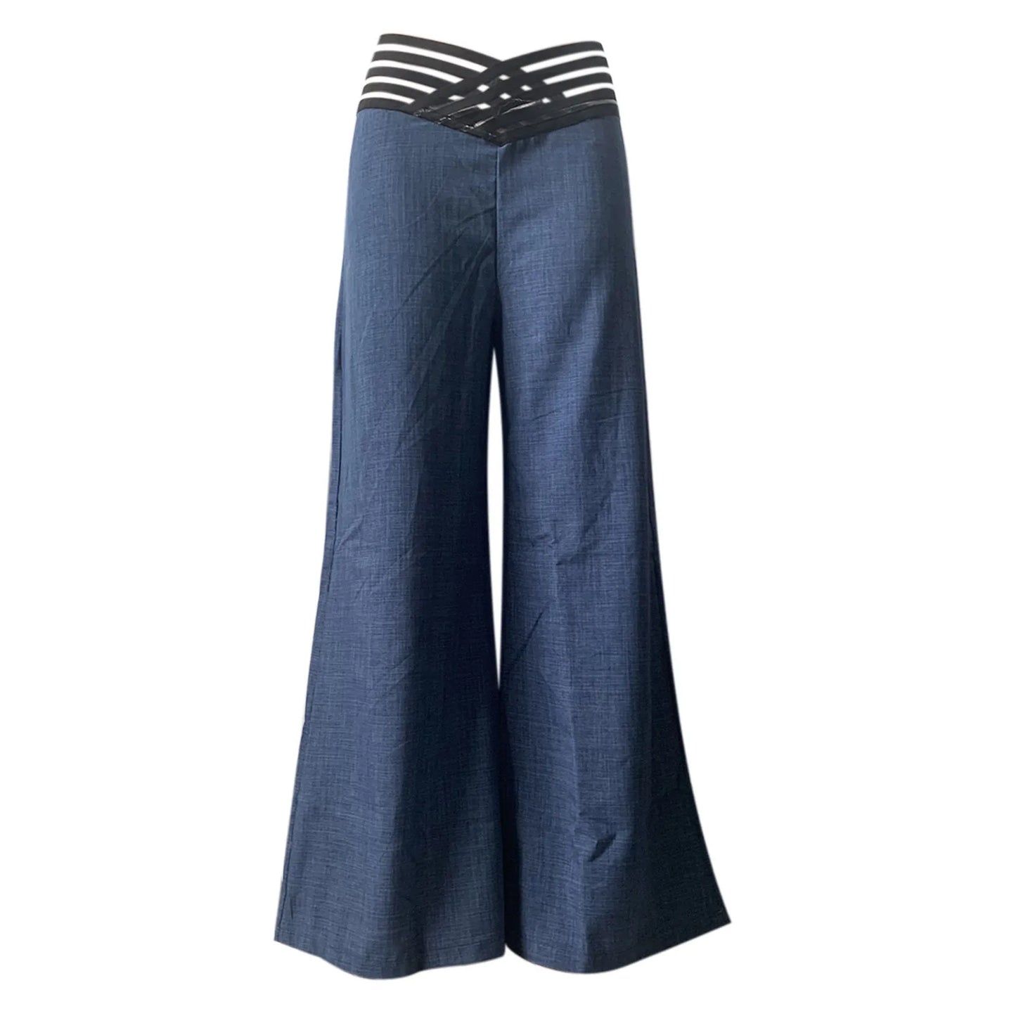 Pantalon Évasé Femme Taille Haute - Élégant Bureau & Casual Printemps Été