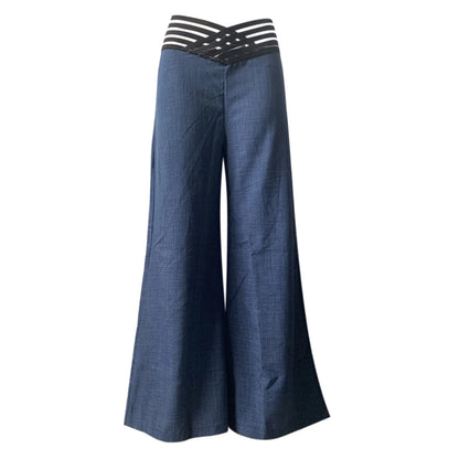 Pantalon Évasé Femme Taille Haute - Élégant Bureau & Casual Printemps Été