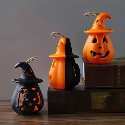 Lampe LED Halloween Citrouille Tête de Mort - Veilleuse Enfant