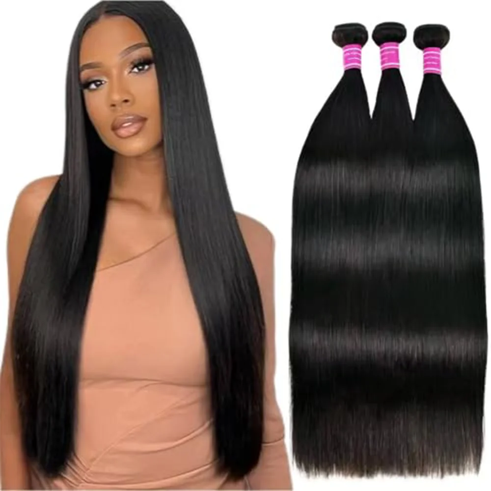 Mèches Cheveux Naturels Brésiliens 32" - Raides
