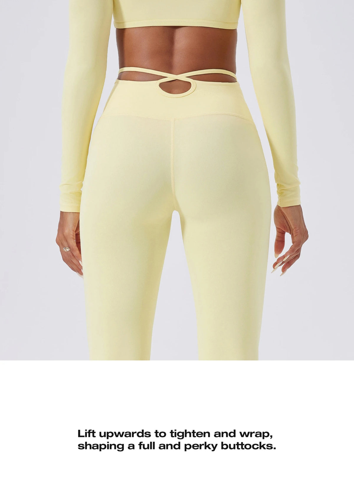 Ensemble Yoga Femme 2 Pièces - Tenue Sport Gym Leggings Manches Longues