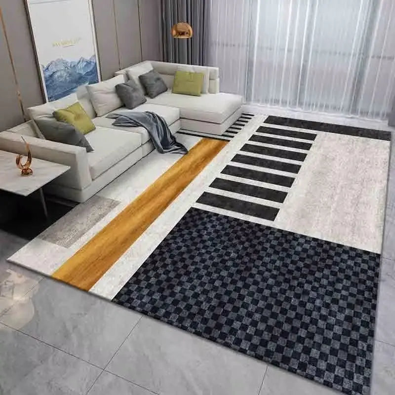 Tapis Géométrique Salon 160x230cm - Luxe Antidérapant