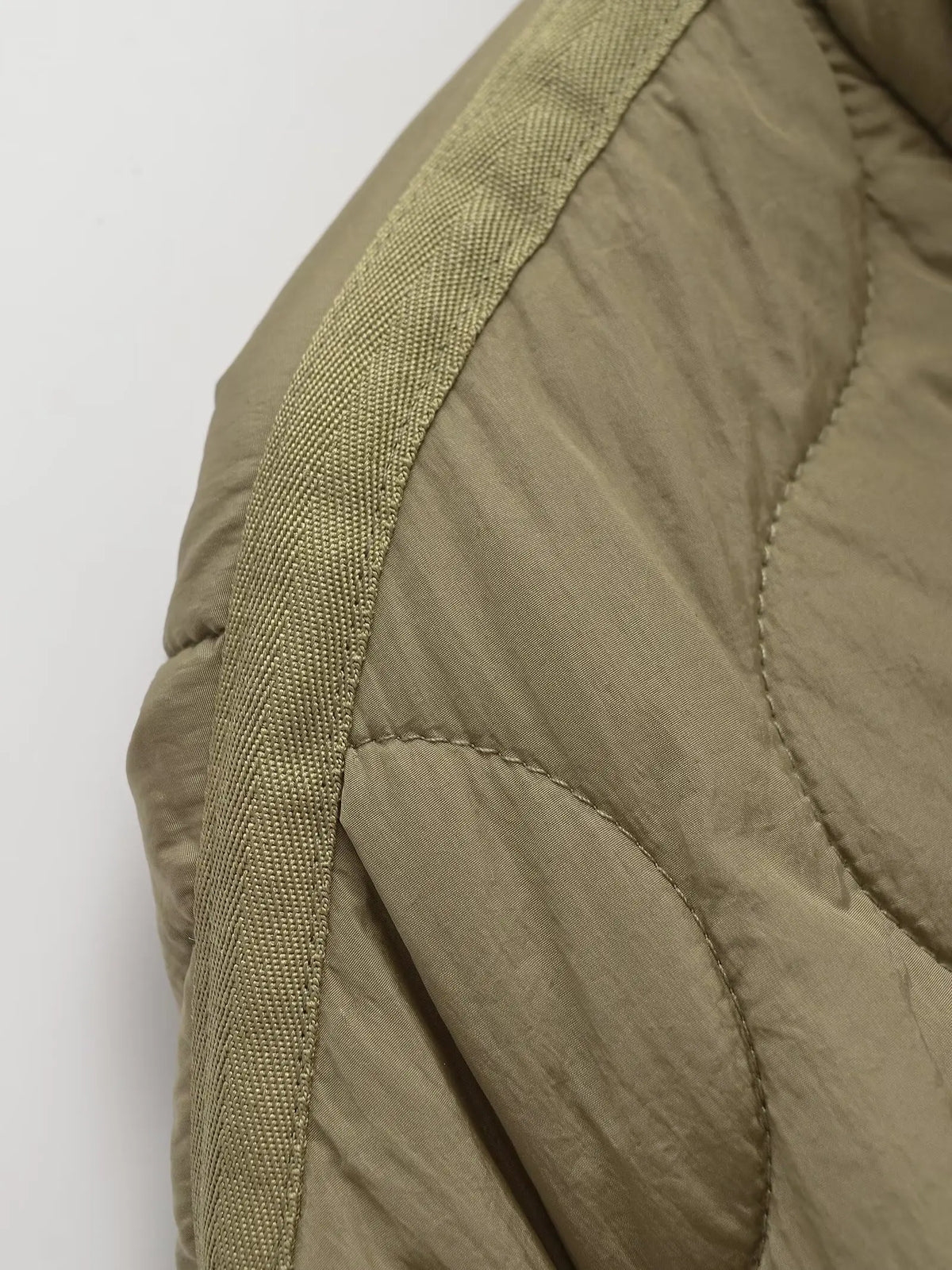 Veste Hiver Femme Col Montant Coton - Style Européen Ample Cordon Zippée