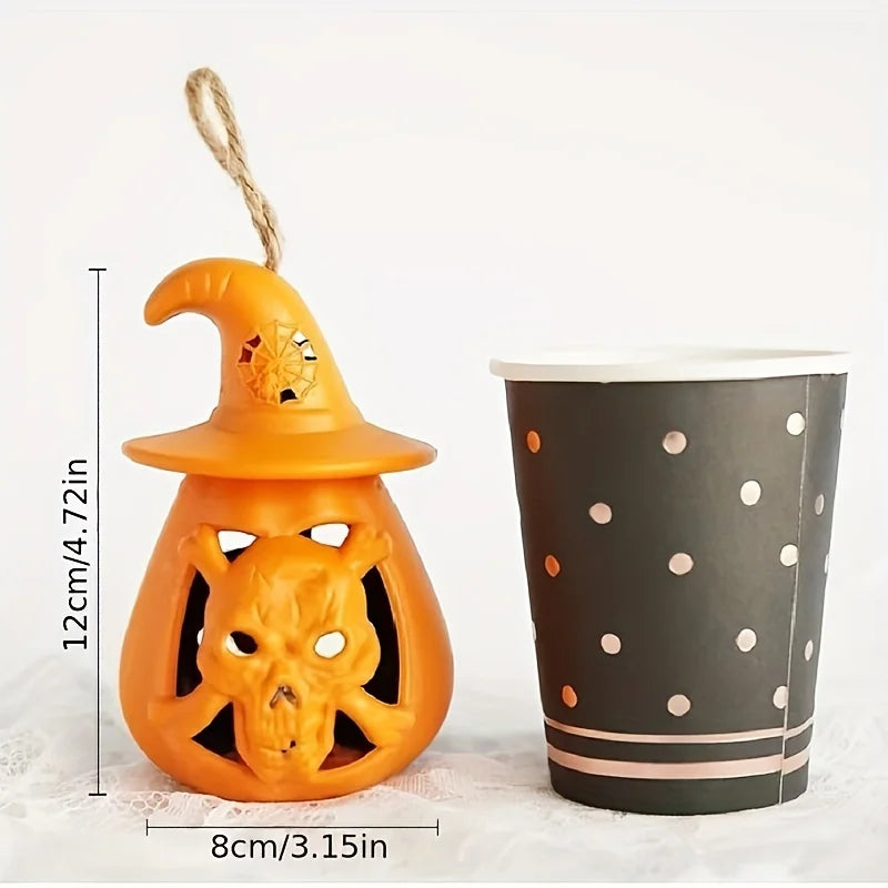 Lampe LED Halloween Citrouille Tête de Mort - Veilleuse Enfant