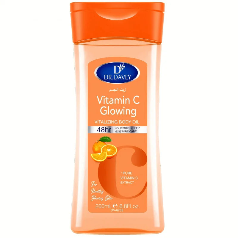 Huile Corps DR.DAVEY Vitamine C - Massage Hydratant Soin Essentiel Corps