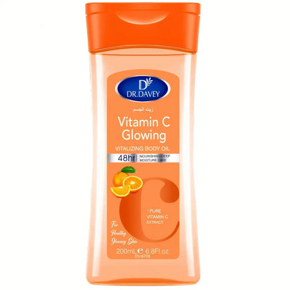 Huile Corps DR.DAVEY Vitamine C - Massage Hydratant Soin Essentiel Corps