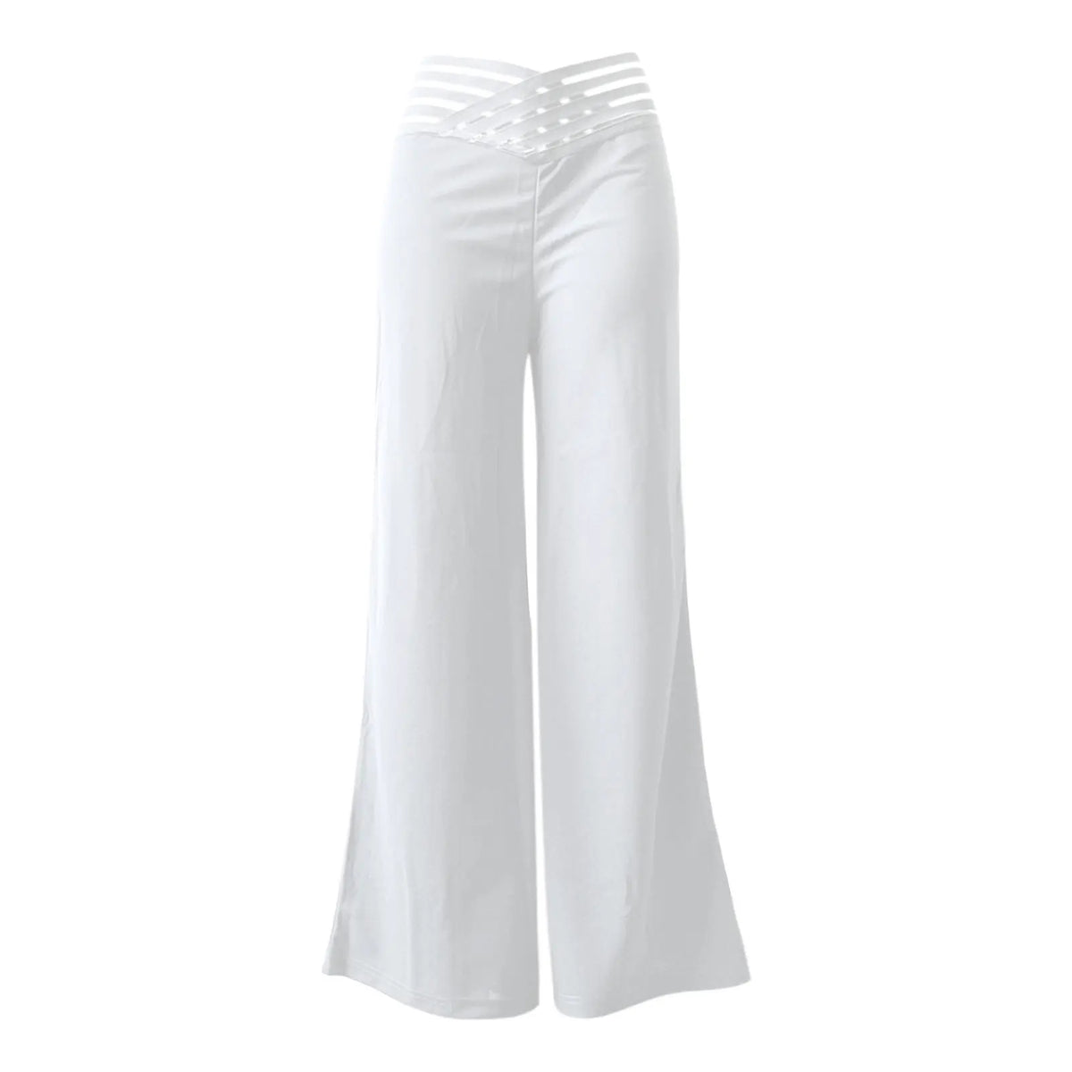 Pantalon Évasé Femme Taille Haute - Élégant Bureau & Casual Printemps Été
