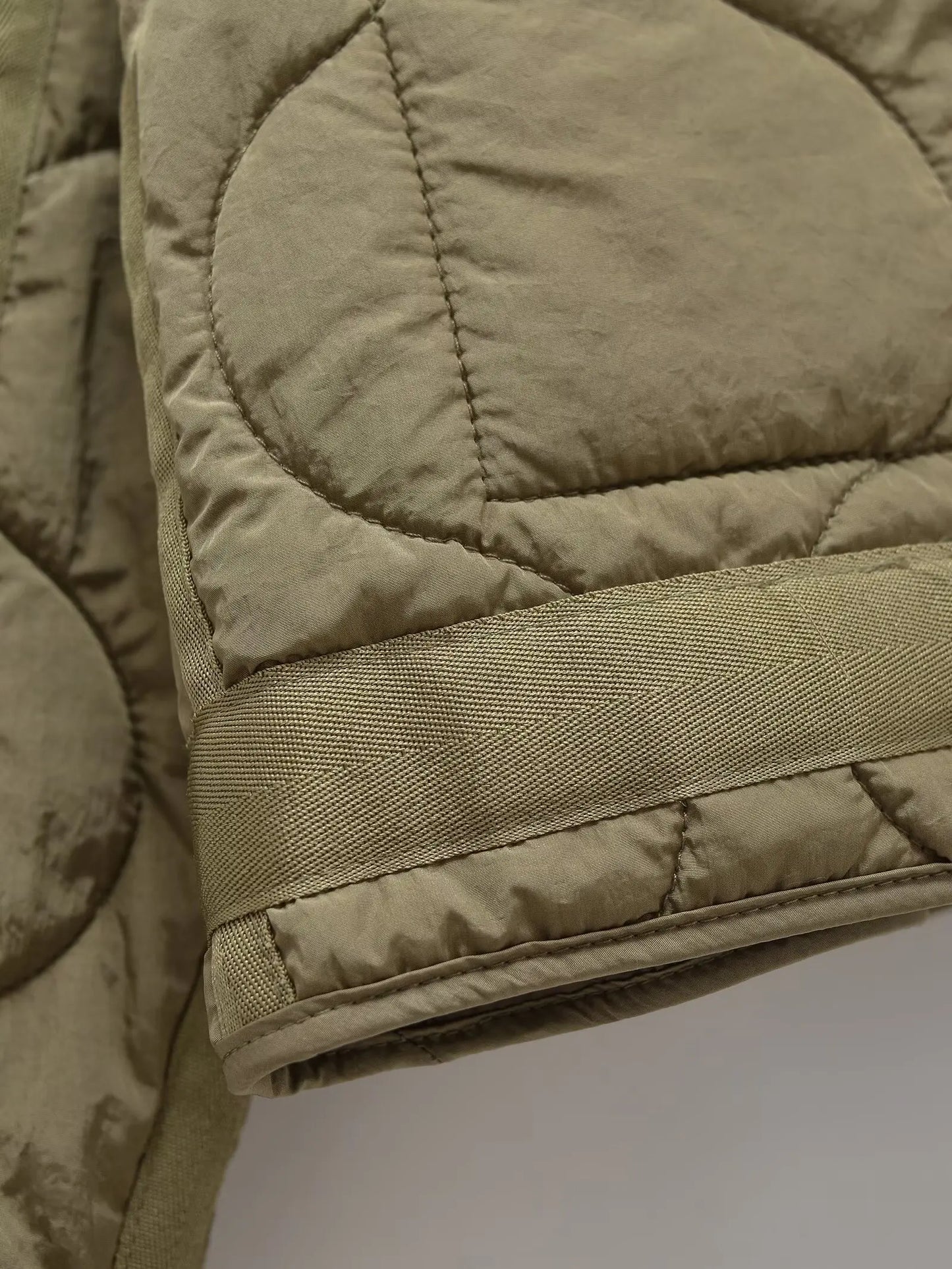 Veste Hiver Femme Col Montant Coton - Style Européen Ample Cordon Zippée