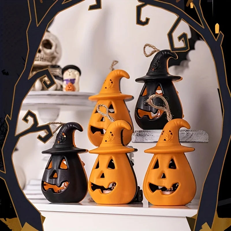 Lampe LED Halloween Citrouille Tête de Mort - Veilleuse Enfant