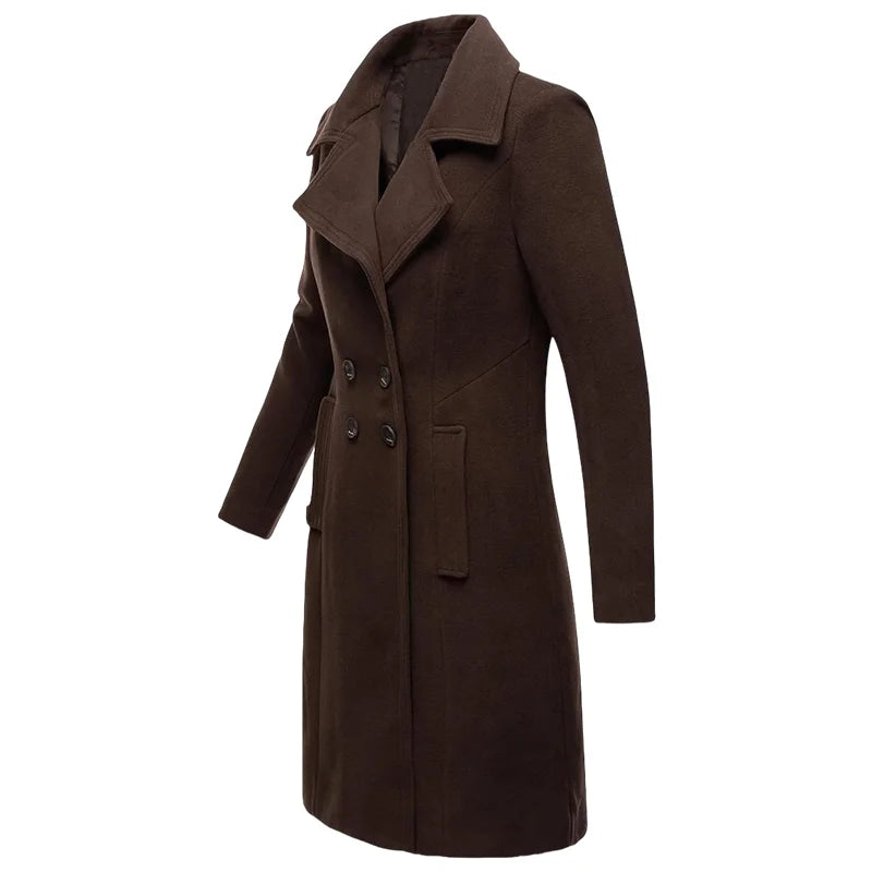 Trench Coat Femme Laine Doublé - Grande Taille
