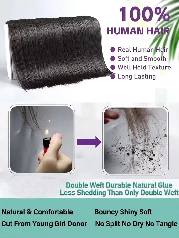 Extensions Cheveux Bone Straight 36-40 Pouces Remy