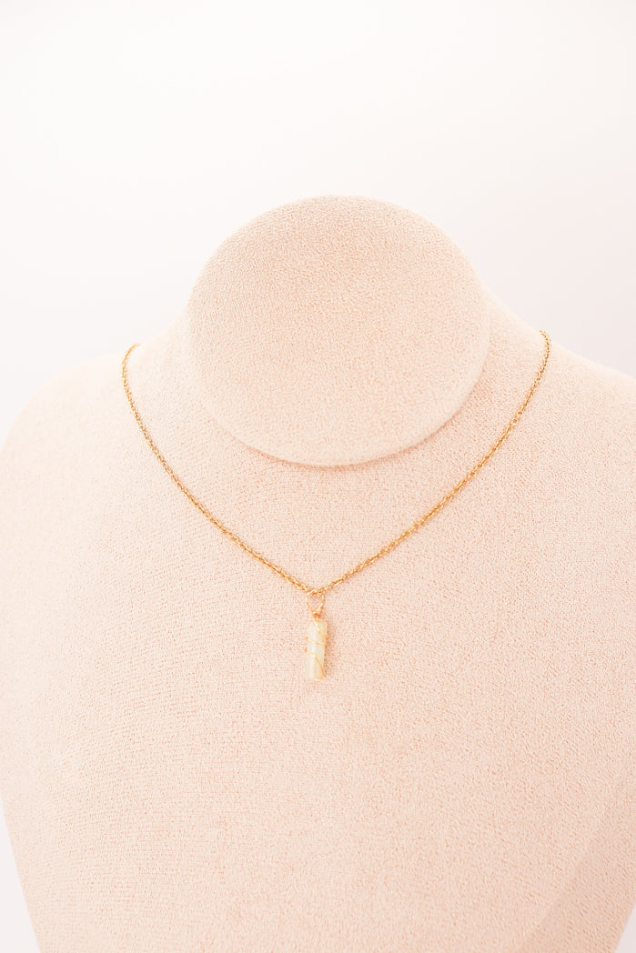 Pendentif | Mini piliers en Jade 