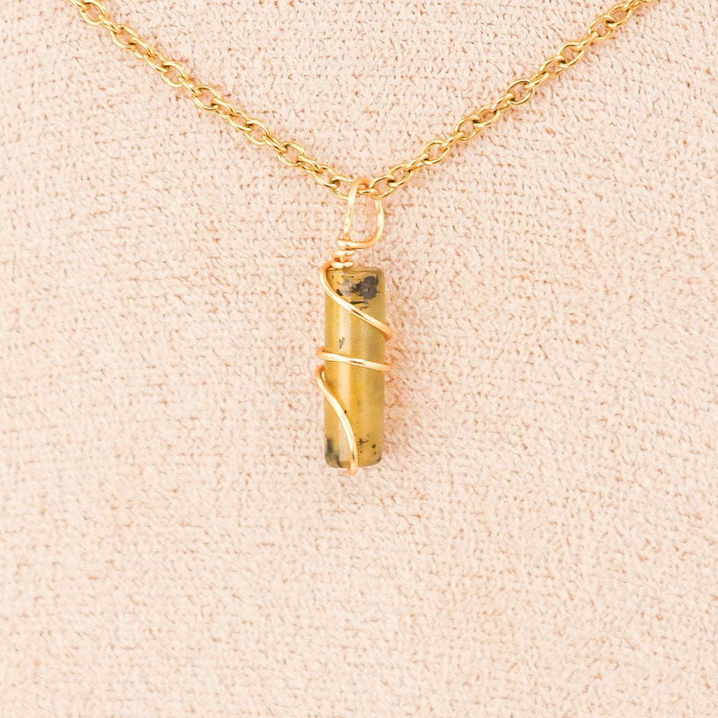 Pendentif | Mini piliers en Jade 