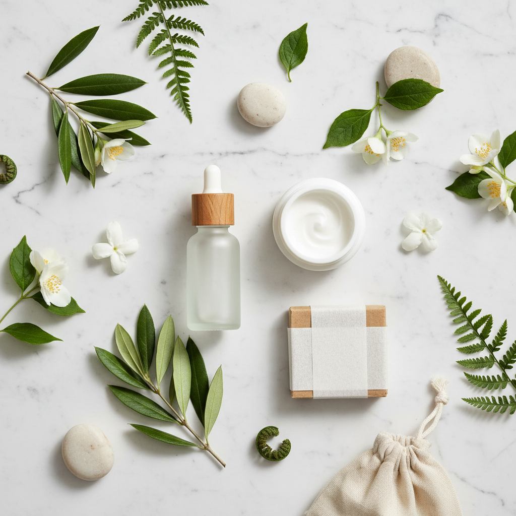 Flat lay beauté